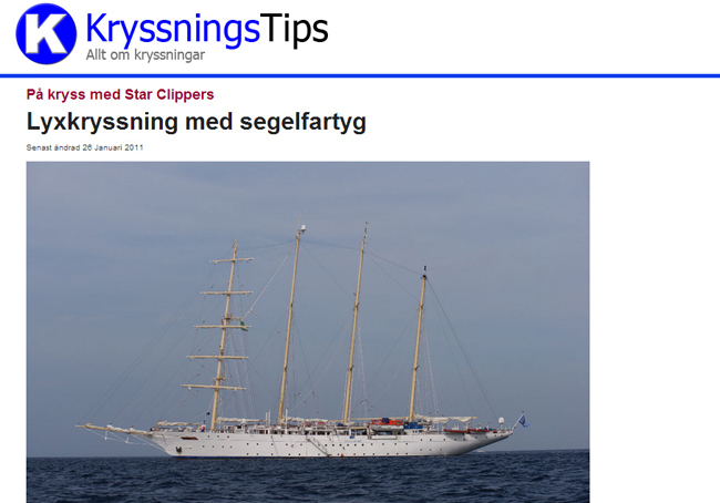 Kryssningstips.com Lyxkryssning med segelfartyg - Lars Lindmark