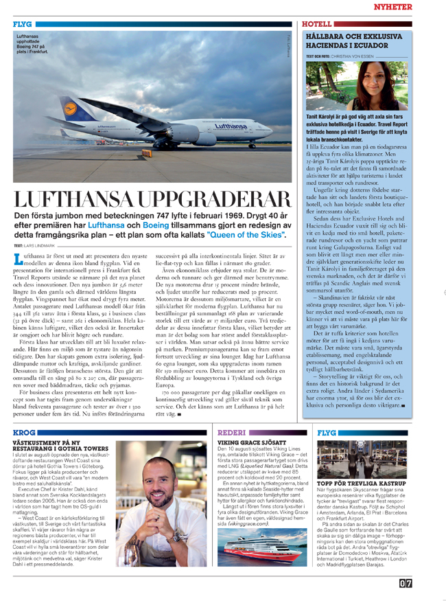 Travel Report, Boeing 747 - Lars Lindmark